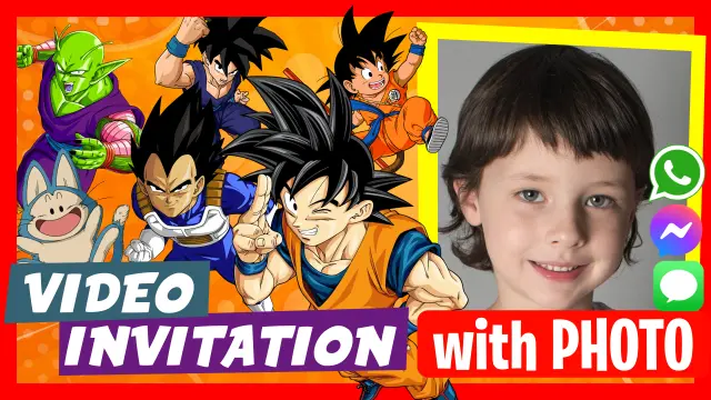 Dragon Ball Birthday Video Invitation