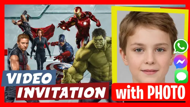Make Video Invitation Avengers