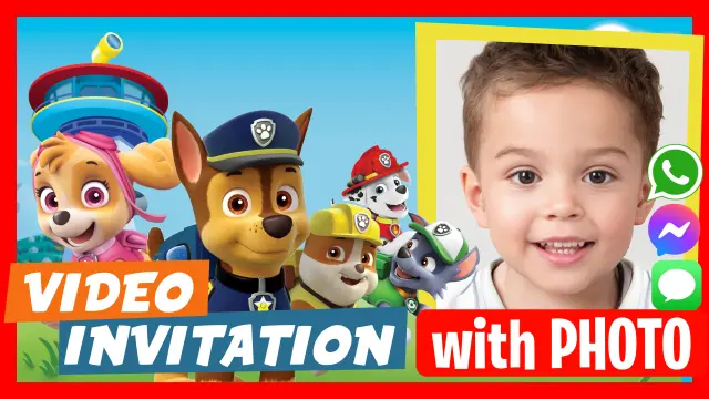 Paw Patrol Birthday Party Video Invitation