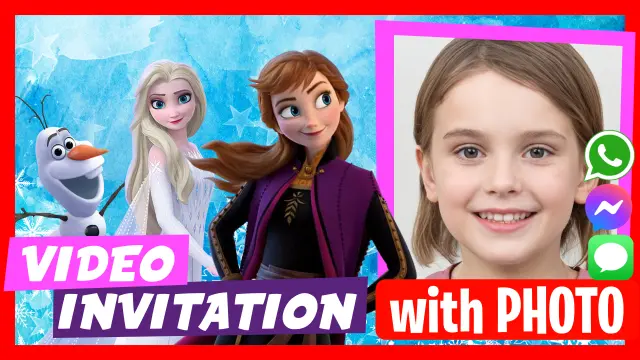 Frozen Birthday Party Video Invitation