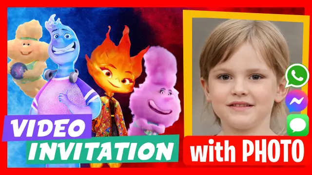 Elemental Movie - Discover our personalized video invitations.