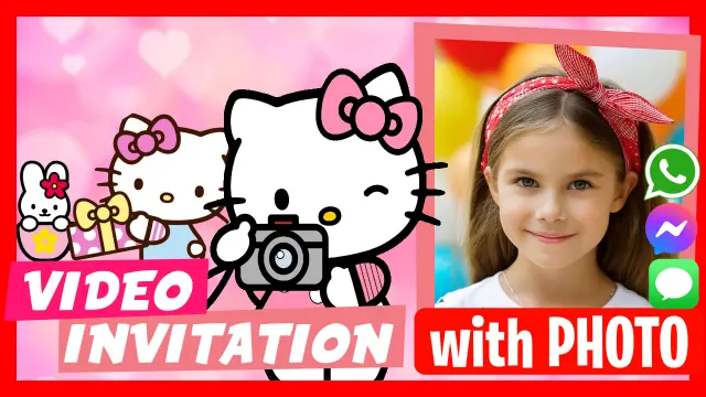 Make Video Invitation Hello Kitty