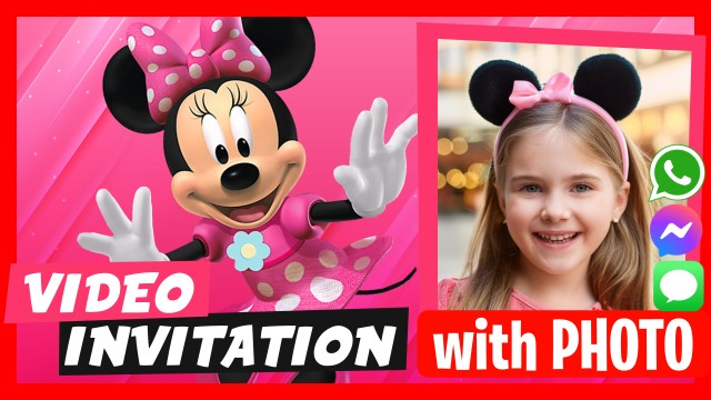 WhatsApp Einladung Minnie Party