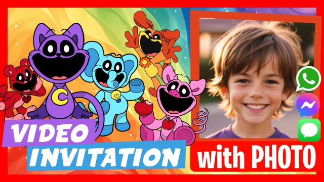 Invitation WhatsApp Smiling Critters