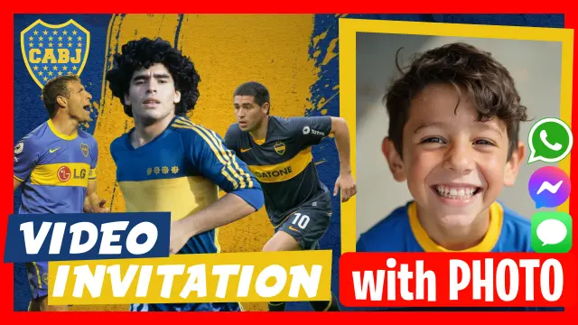 Make Video Invitation Boca Juniors