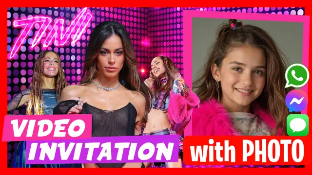 Tini Stoessel Birthday Party Video Invitation