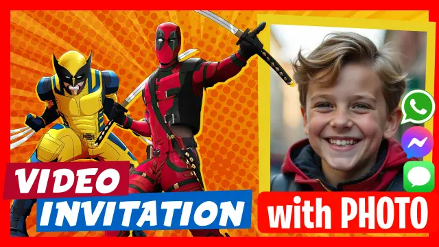Make Video Invitation Wolverine and Deadpool