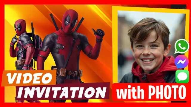 Deadpool Birthday Video Invitation