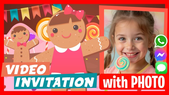 WhatsApp Invitation Candy Land