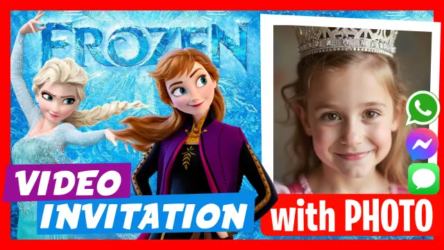 Make Video Invitation Frozen