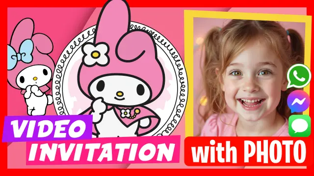 My Melody Birthday Video Invitation