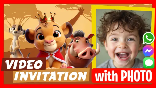 Make Video Invitation Lion King