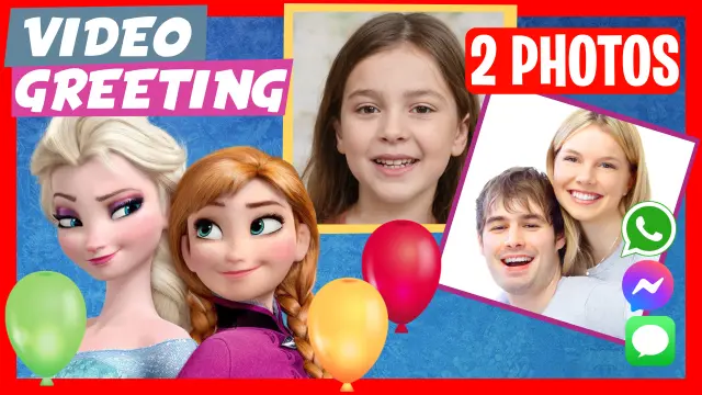 Frozen Birthday Greeting Video