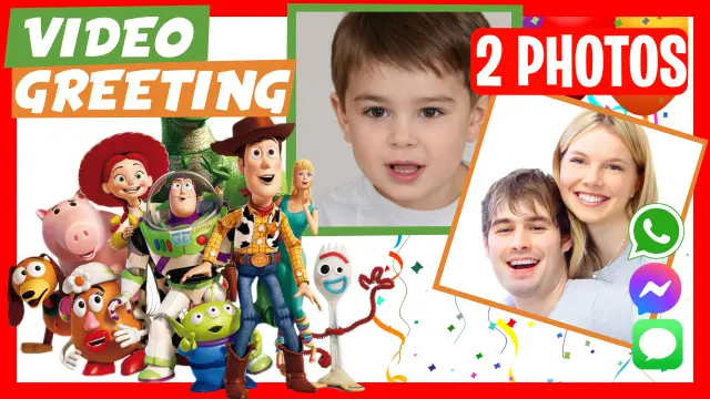 Personalized Toy Story Birthday Greeting