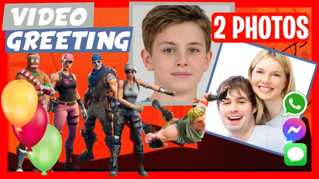 Personalized Fortnite Birthday Greeting