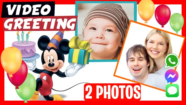 Personalized Mickey Birthday Greeting