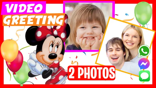 Personalized Minnie Birthday Greeting