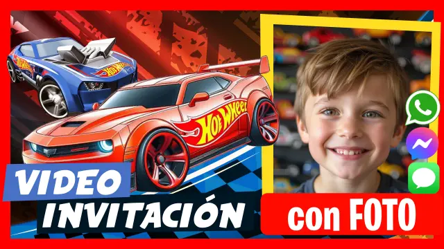 Hacer Video Invitación Hot Wheels