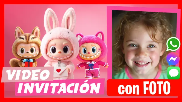 Video Invitación Labubu Fiesta Cumpleaños