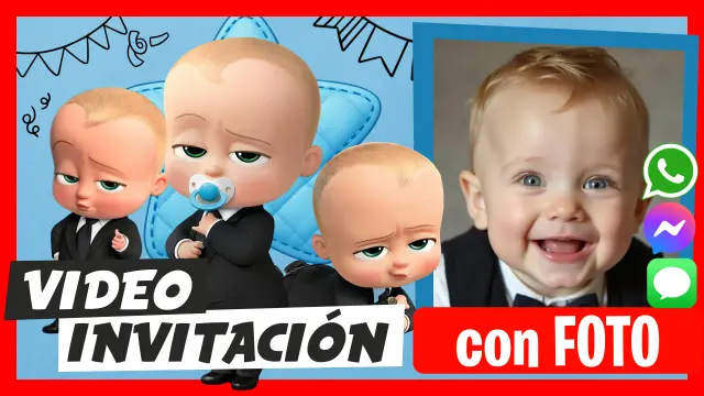 Video Invitación Un Jefe en Pañales Fiesta Cumpleaños