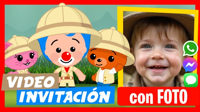 Invitación Whatsapp Plim Plim Safari