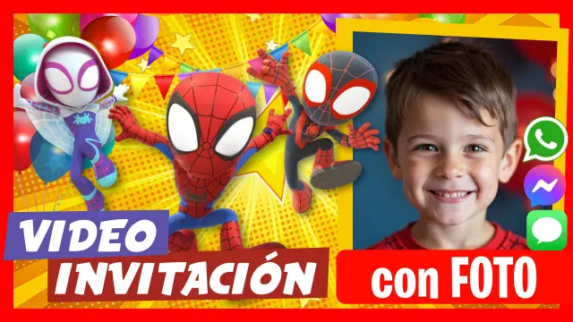 Hacer Video Invitación Spidey