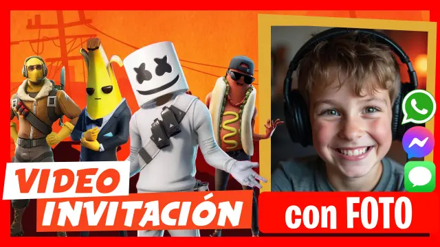 Hacer Video Invitación Fortnite