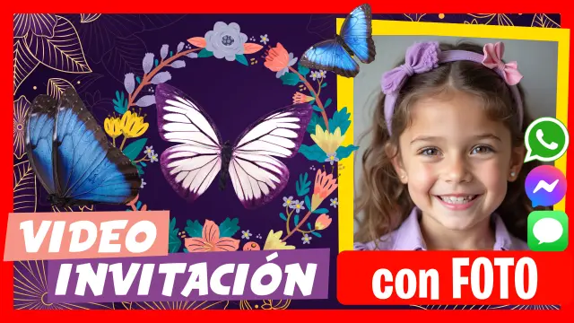 Hacer Video Invitación Mariposa