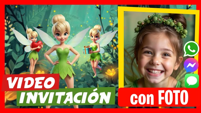 Invitación Whatsapp Tinker Bell Campanita