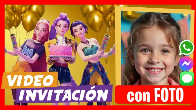 Video Invitación Las guerreras K-pop Demon Hunters con la música en Español