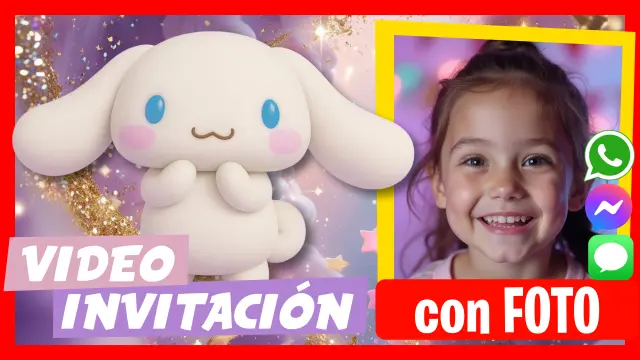 Hacer Video Invitación Cinnamoroll