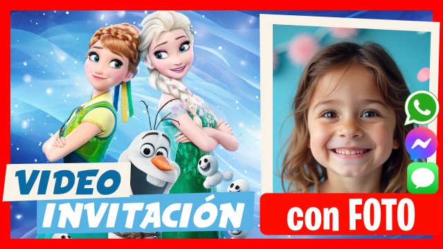 Invitación Whatsapp Frozen Cumpleaños