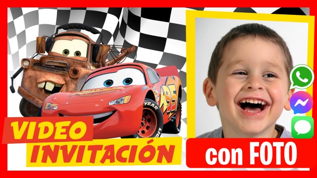 Invitación Whatsapp Cars Cumpleaños