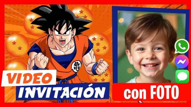 Invitación Whatsapp Dragon Ball Cumpleaños