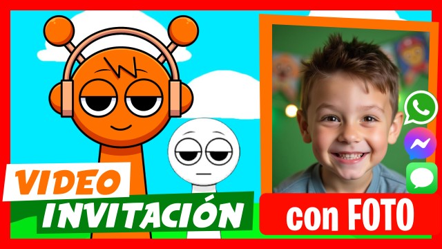 Invitación Whatsapp Sprunki Cumpleaños