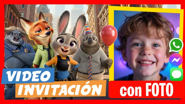Invitación Whatsapp Zootopia