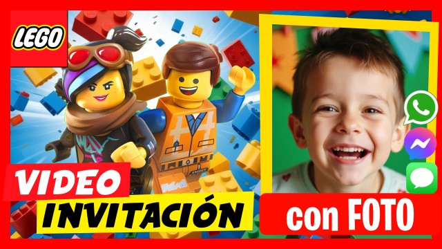 Invitación Whatsapp Lego