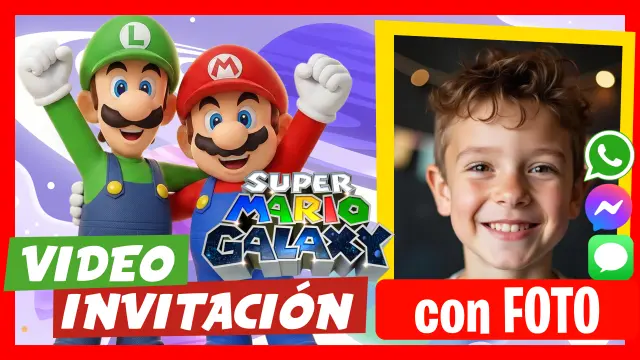 Hacer Video Invitación Mario Bros