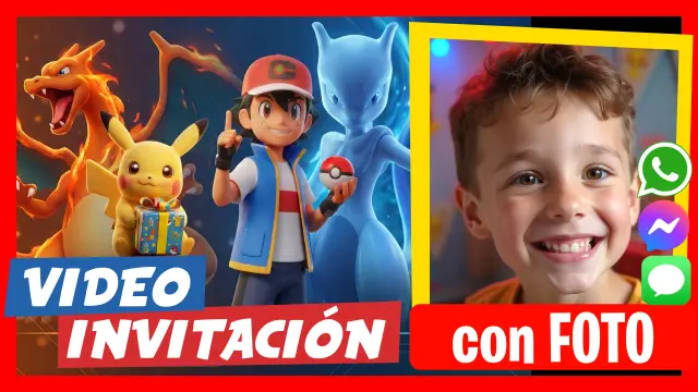 Video Invitación Pokemon 3D