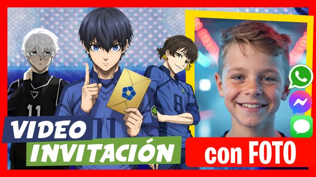 Invitación Whatsapp Blue Lock