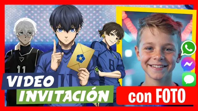 Hacer Video Invitación Blue Lock