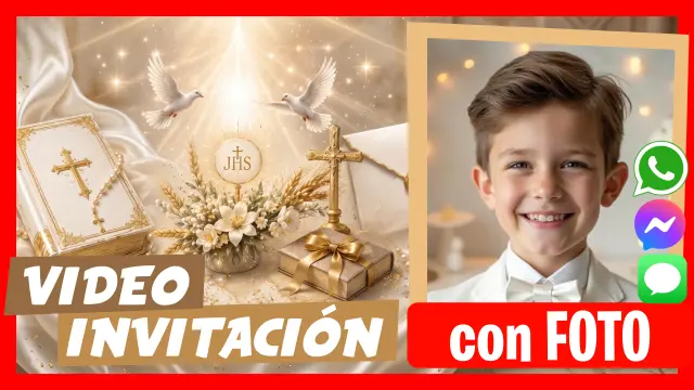 Hacer Video Invitación Comunión