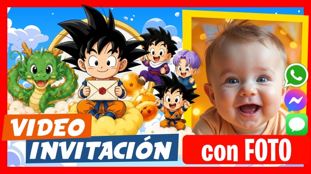 Invitación Whatsapp Dragon Ball Baby