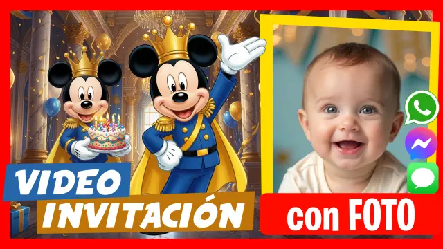 Video Invitación Mikey Rey Habla y te invita a tu cumpleaños