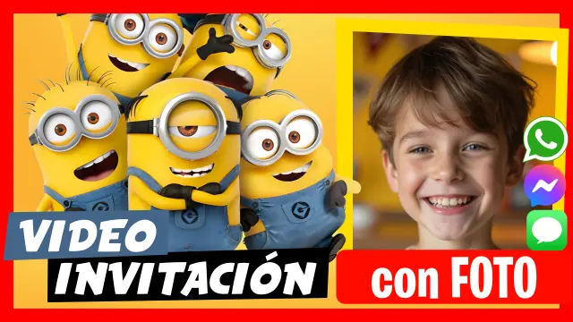 Hacer Video Invitación Minions