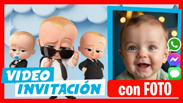 Invitación Whatsapp Un Jefe en Pañales Habla