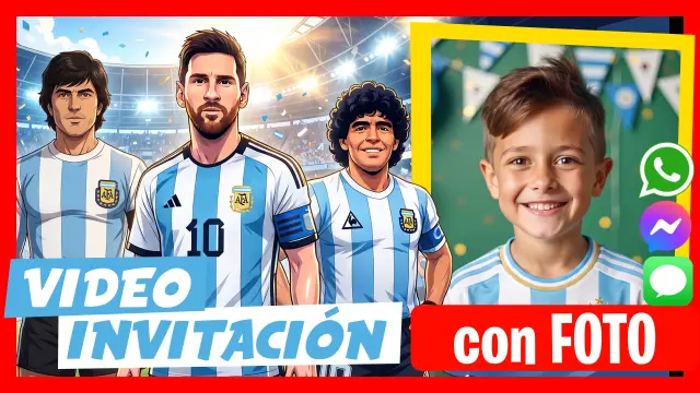 Hacer Video Invitación Fútbol