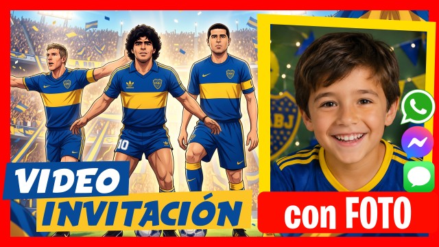 Invitación Whatsapp Boca Juniors con Relato Mariano Closs