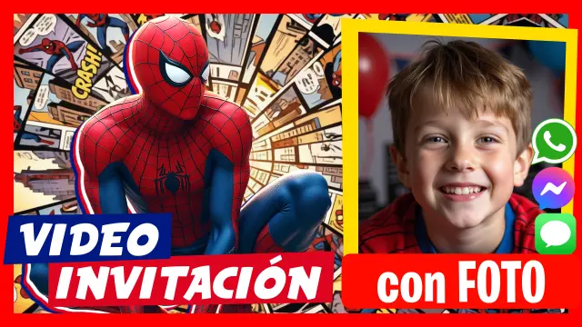 Hacer Video Invitación Spider-Man