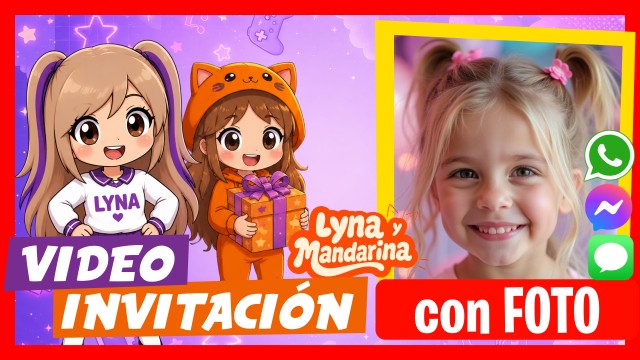 Invitación Whatsapp Lyna Vallejos y Mandarina
